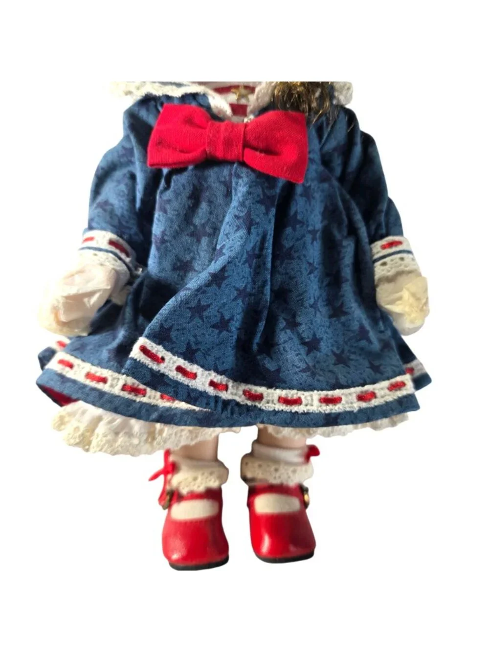 Adora Belle Doll Nautical And Nice Marie Osmond Blue Red White Lace New